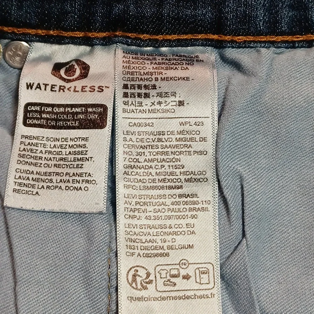 Levis 559‎ Relaxed Straight Jeans Mens 46x32 Blue Medium Wash Denim 559-0482